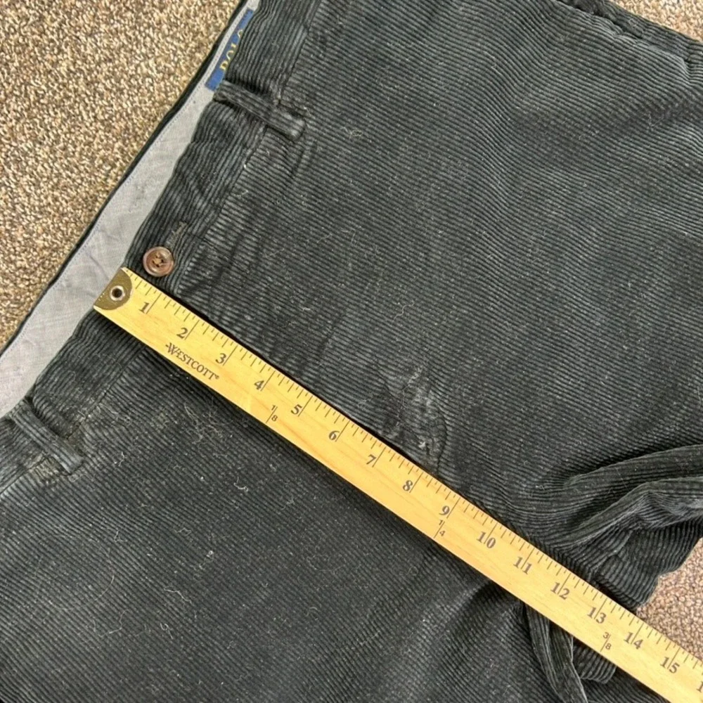 Polo Ralph Lauren Stretch Classic Fit Corduroy Pants Men 40x30 Black Casual Work